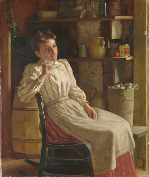 Meditation av John George Brown