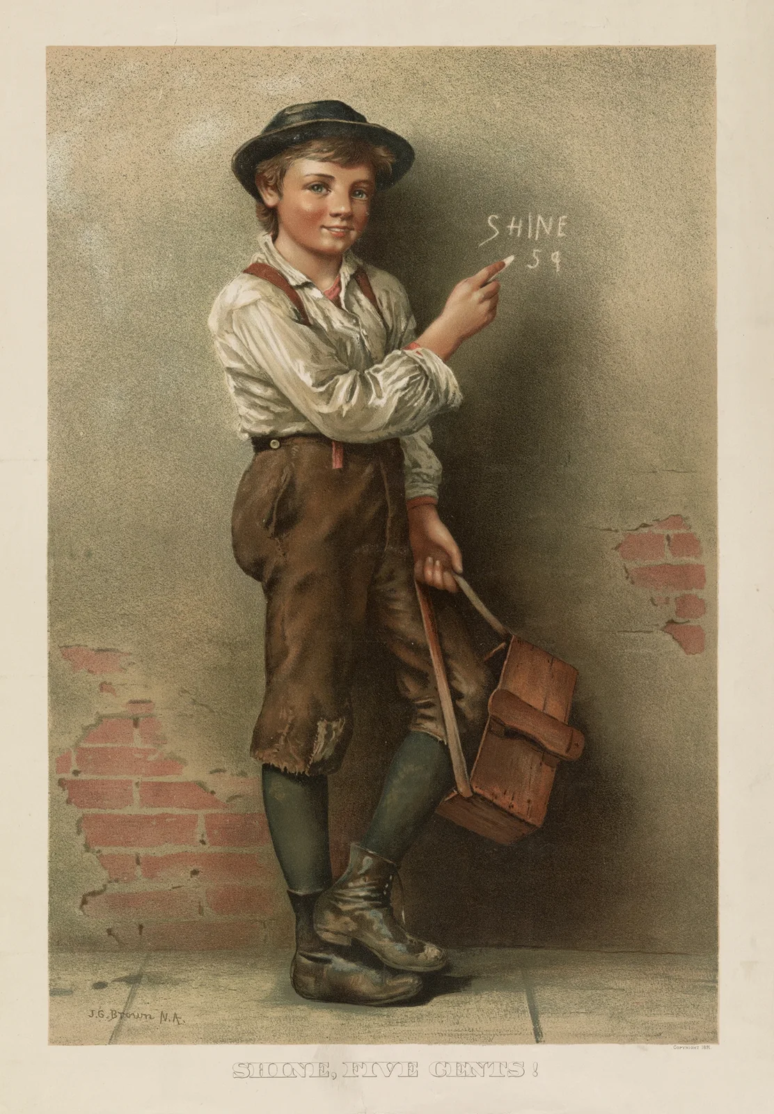 Shine, five cents! av John George Brown