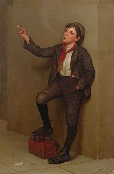 Taking A Break av John George Brown