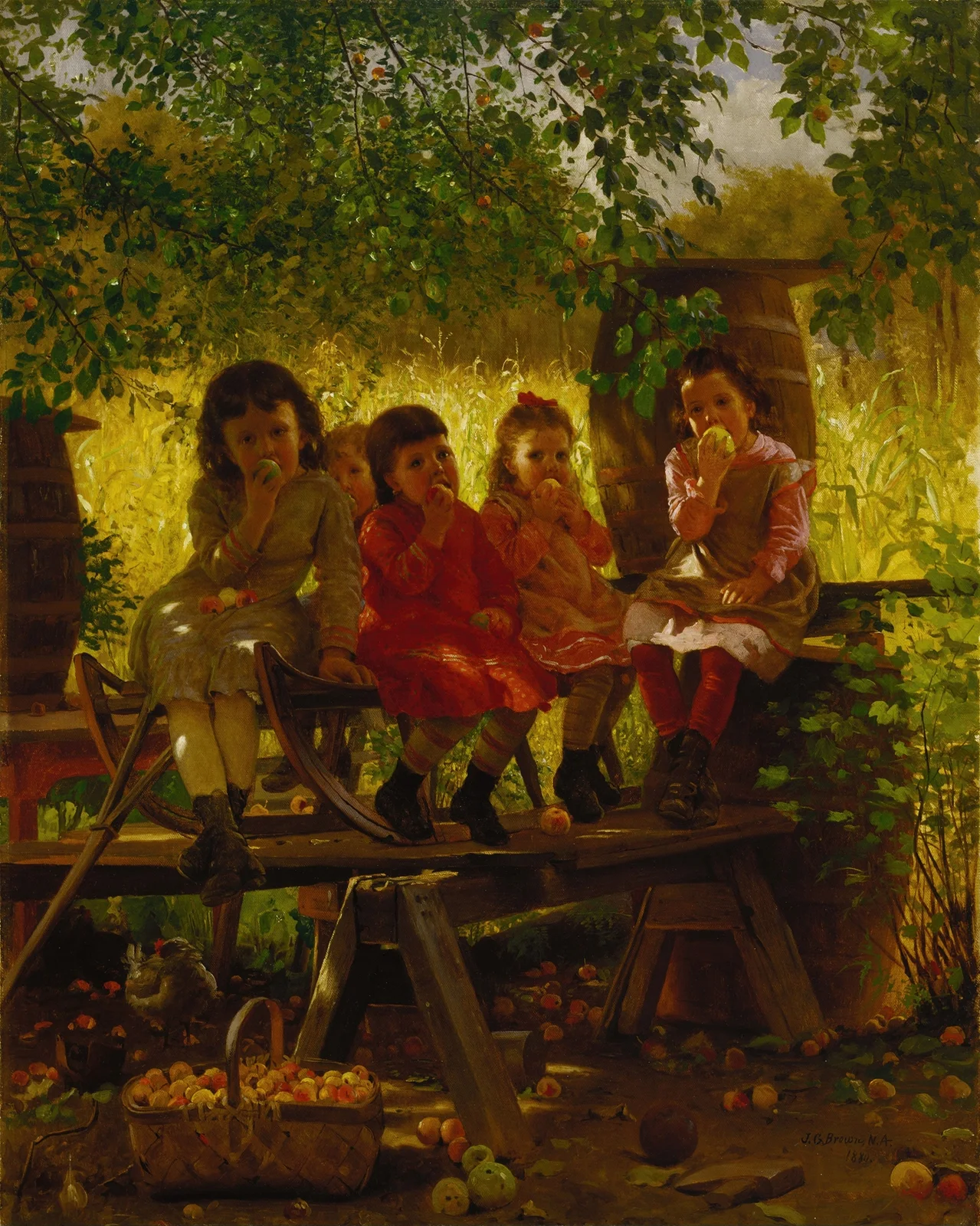 The Cider Mill av John George Brown