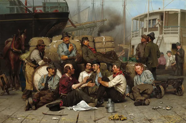 The Longshoremen’s Noon av John George Brown
