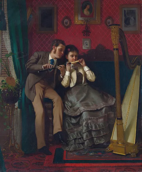 The Music Lesson av John George Brown
