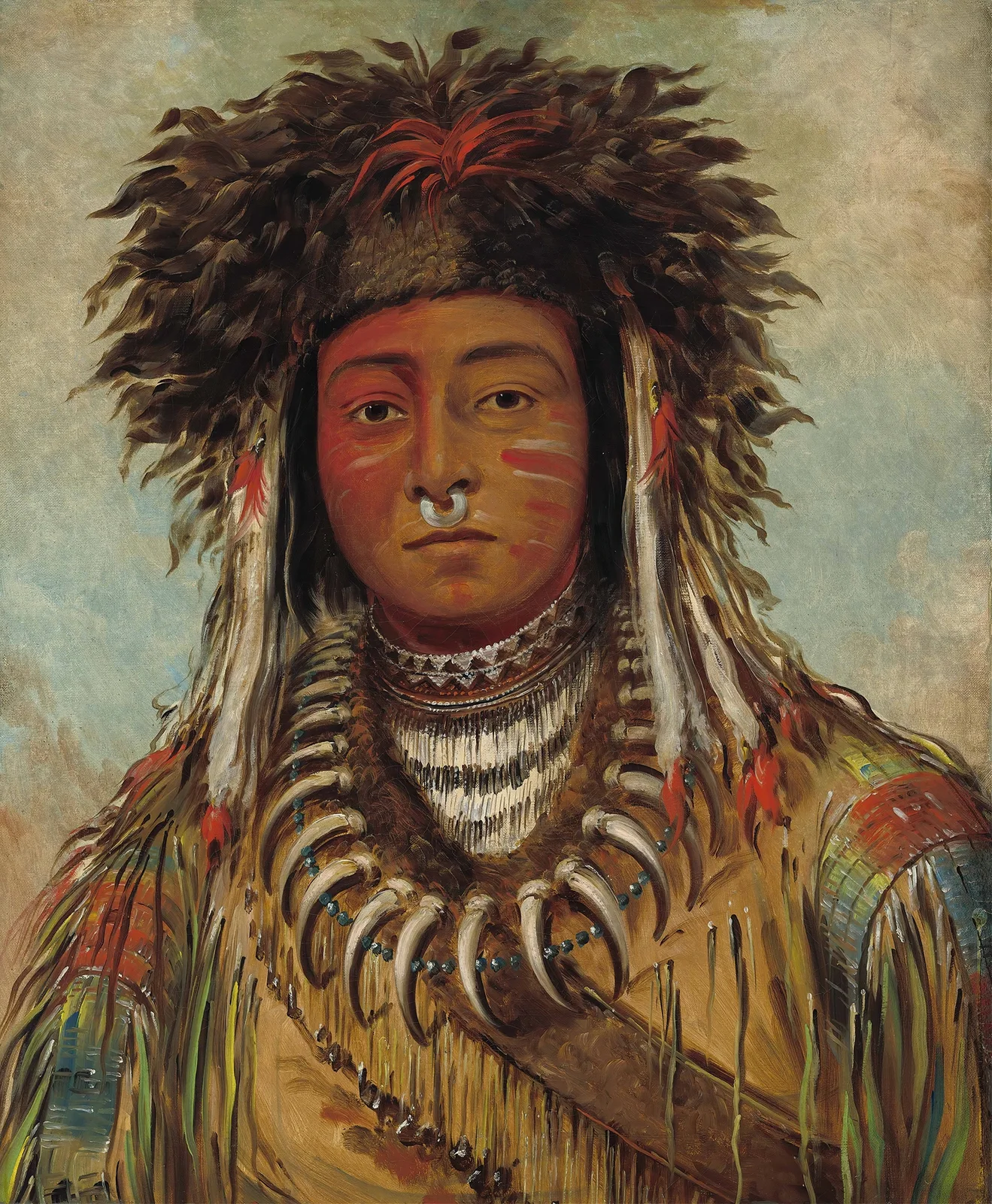 Boy Chief – Ojibbeway av George Catlin