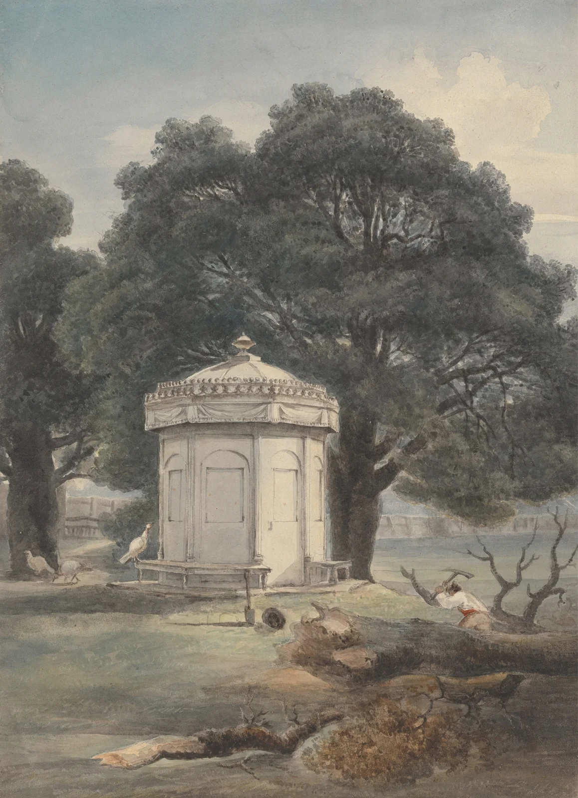 A Garden in India av George Chinnery