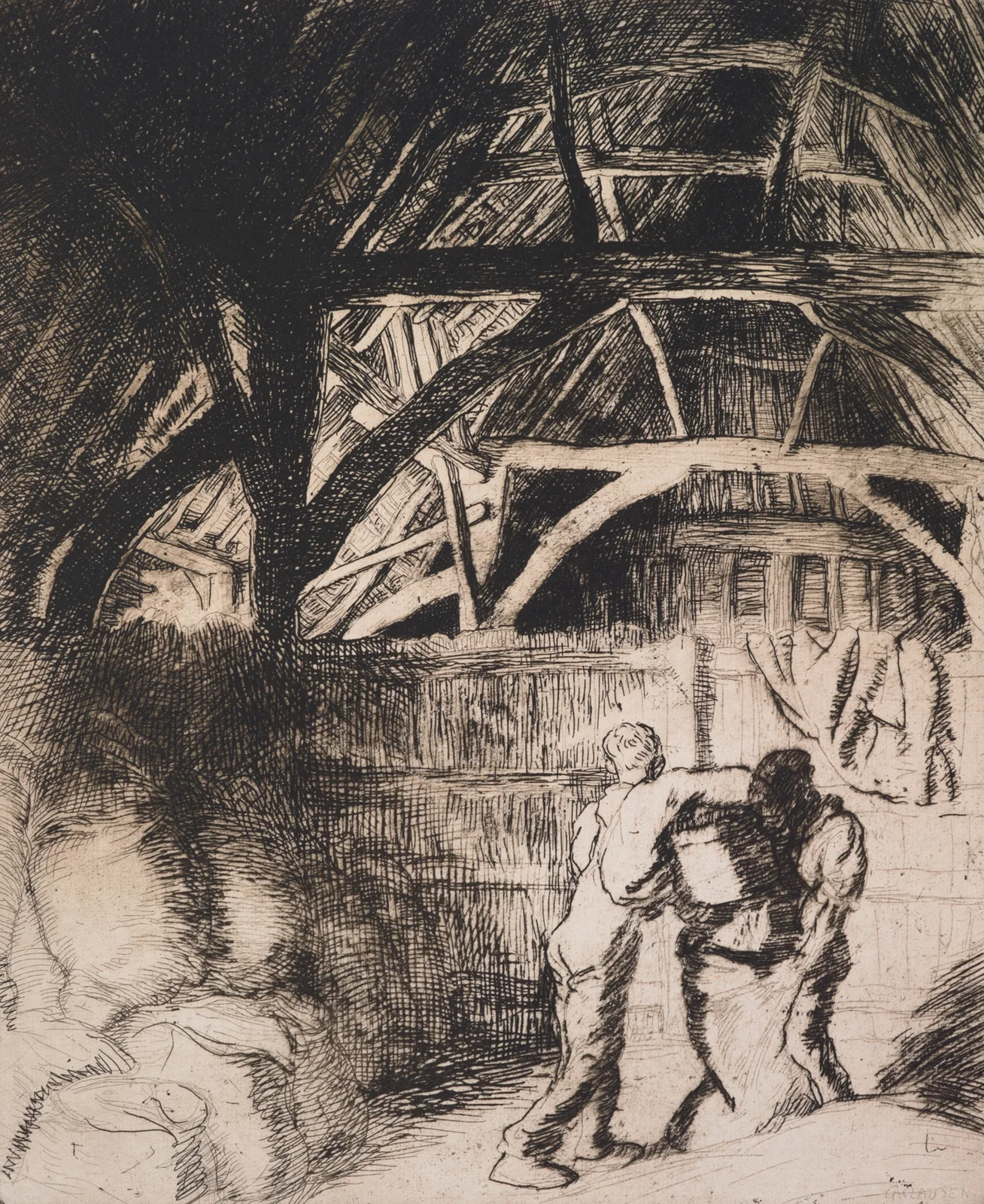 Filling sacks av Sir George Clausen