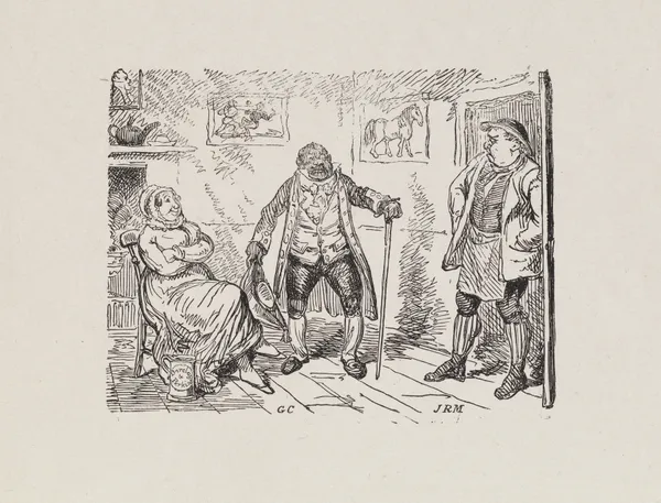 Illustrations for The Universal songster Pl.01 av George Cruikshank