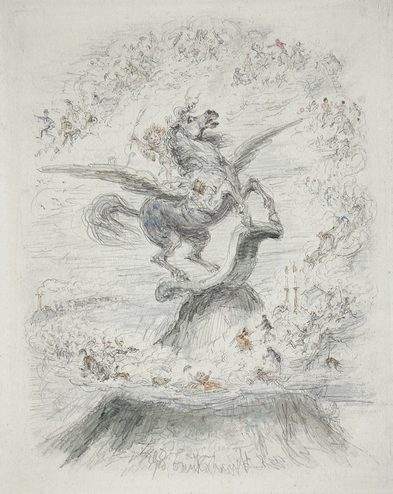 Puck on Pegasus, 1861 – nr 2 av George Cruikshank