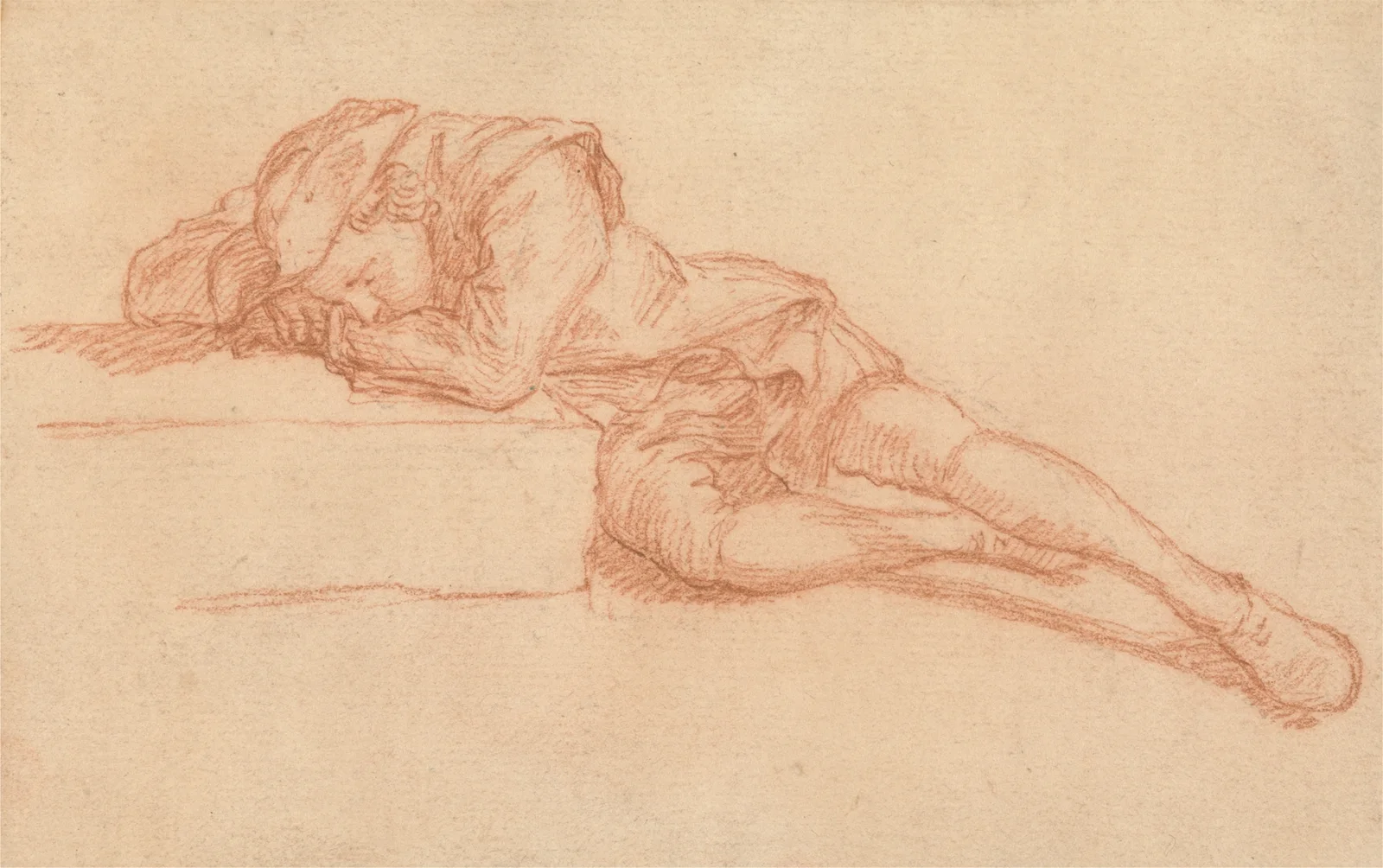 A Young Man Asleep av George Lambert