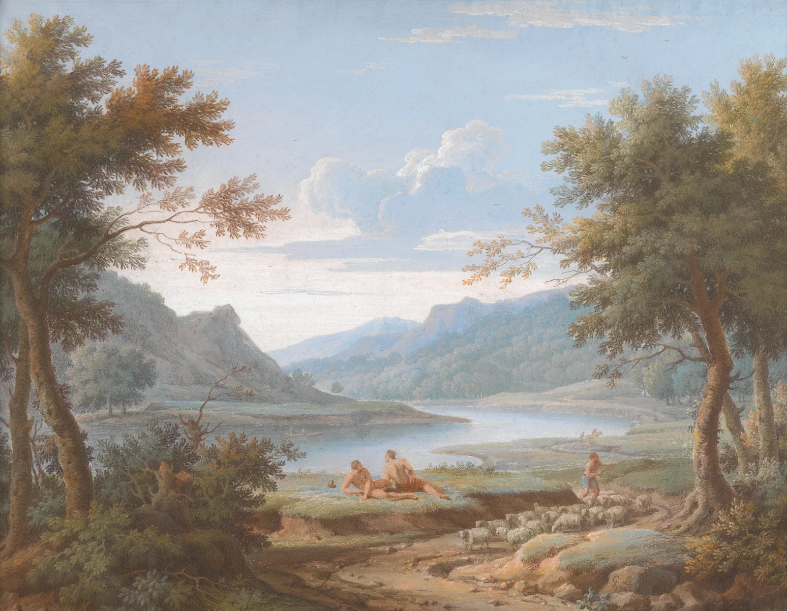 An Arcadian Landscape av George Lambert