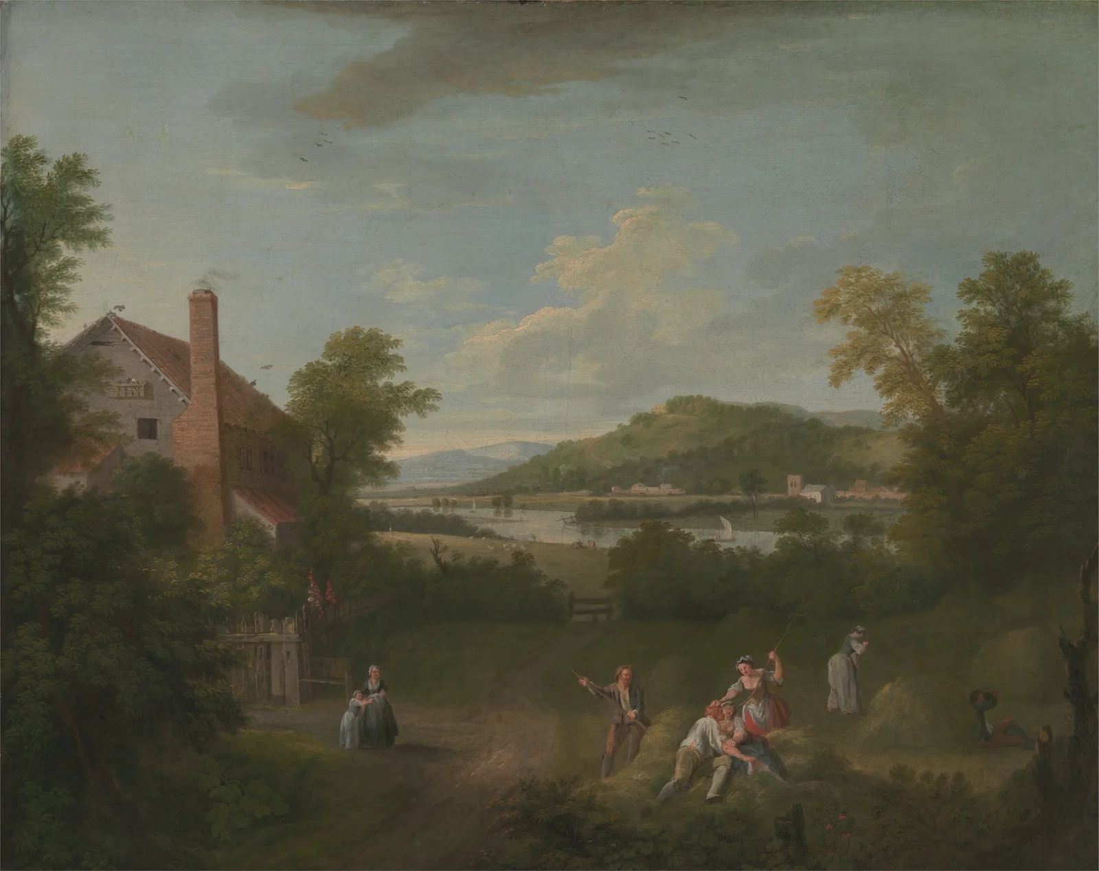 Landscape with Farmworkers av George Lambert