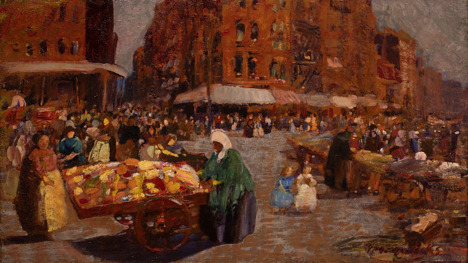 Houston Street av George Luks