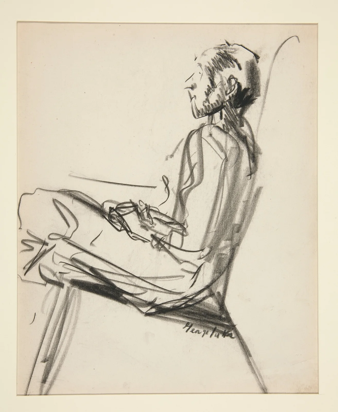 Seated Man av George Luks