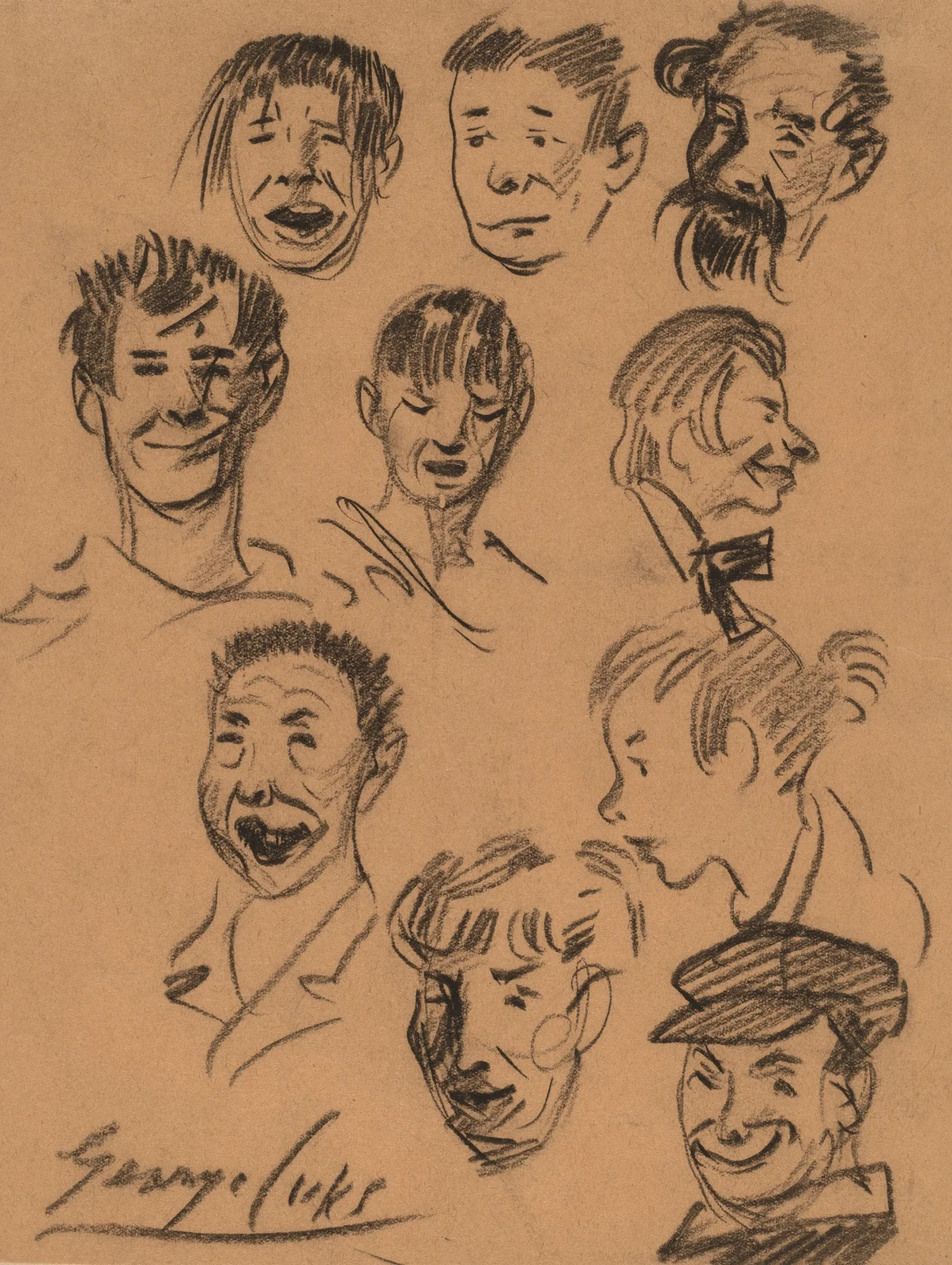 Ten Heads av George Luks