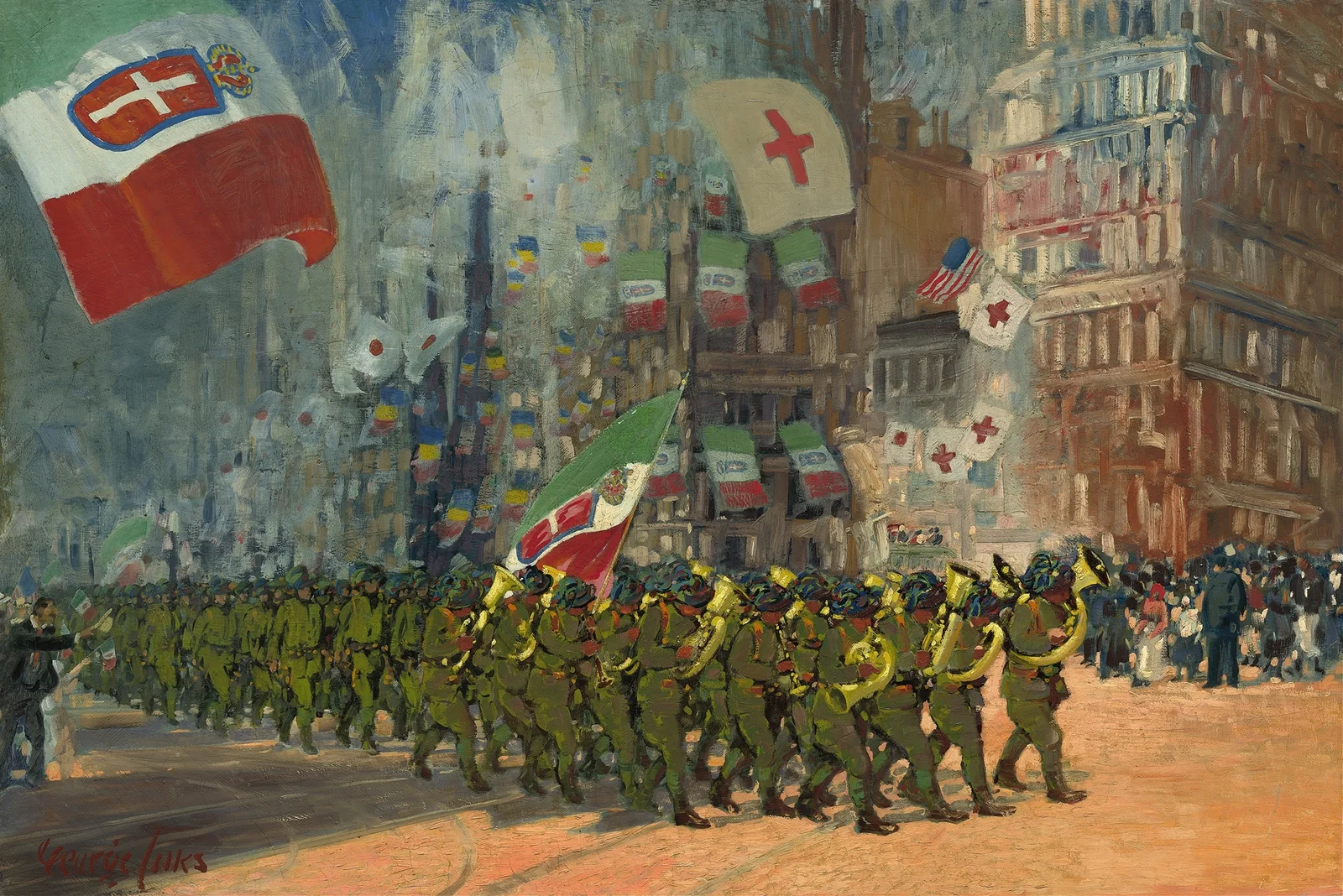 The Bersaglieri av George Luks