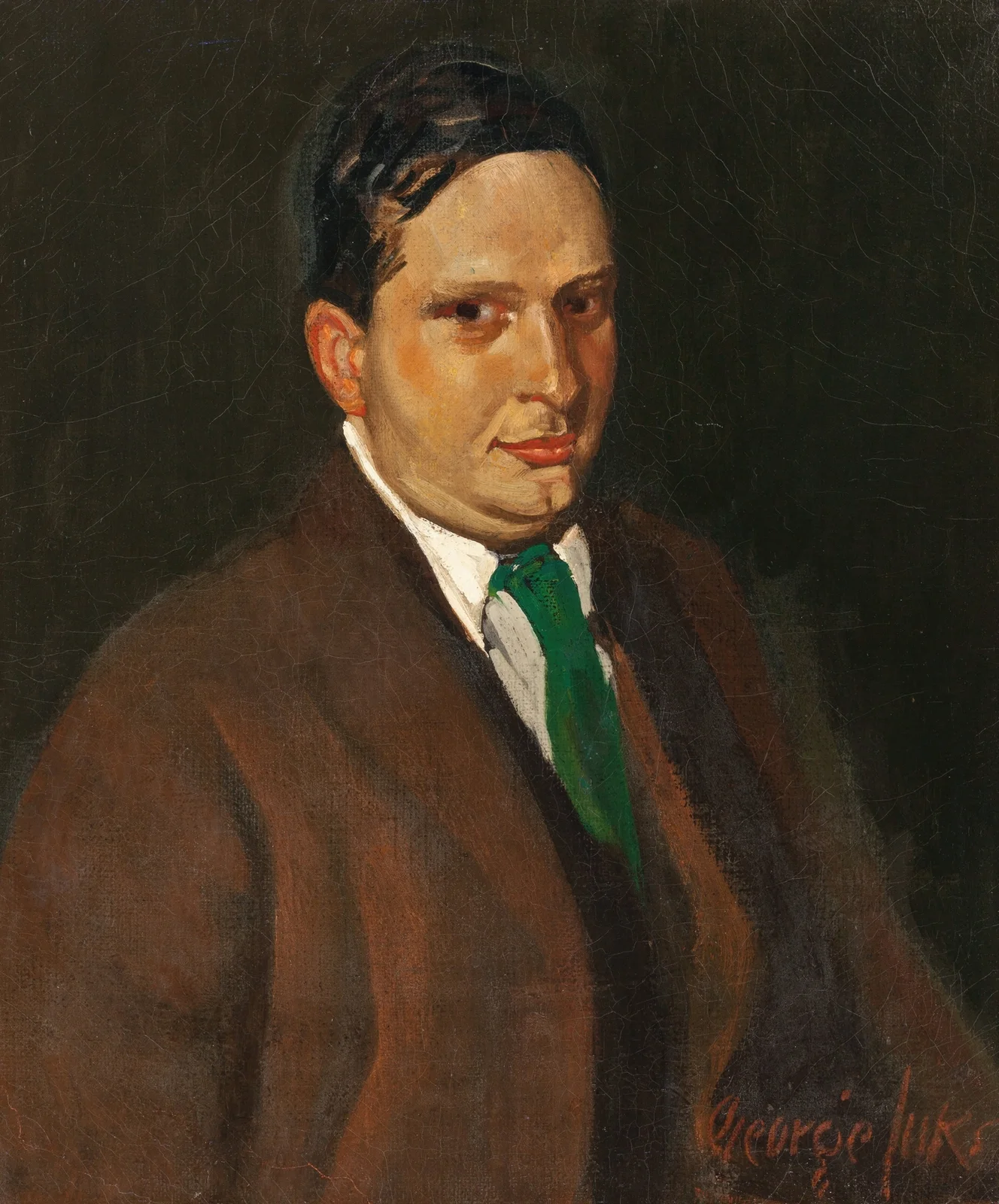 The Green Tie (Portrait of Edward H. Smith) av George Luks