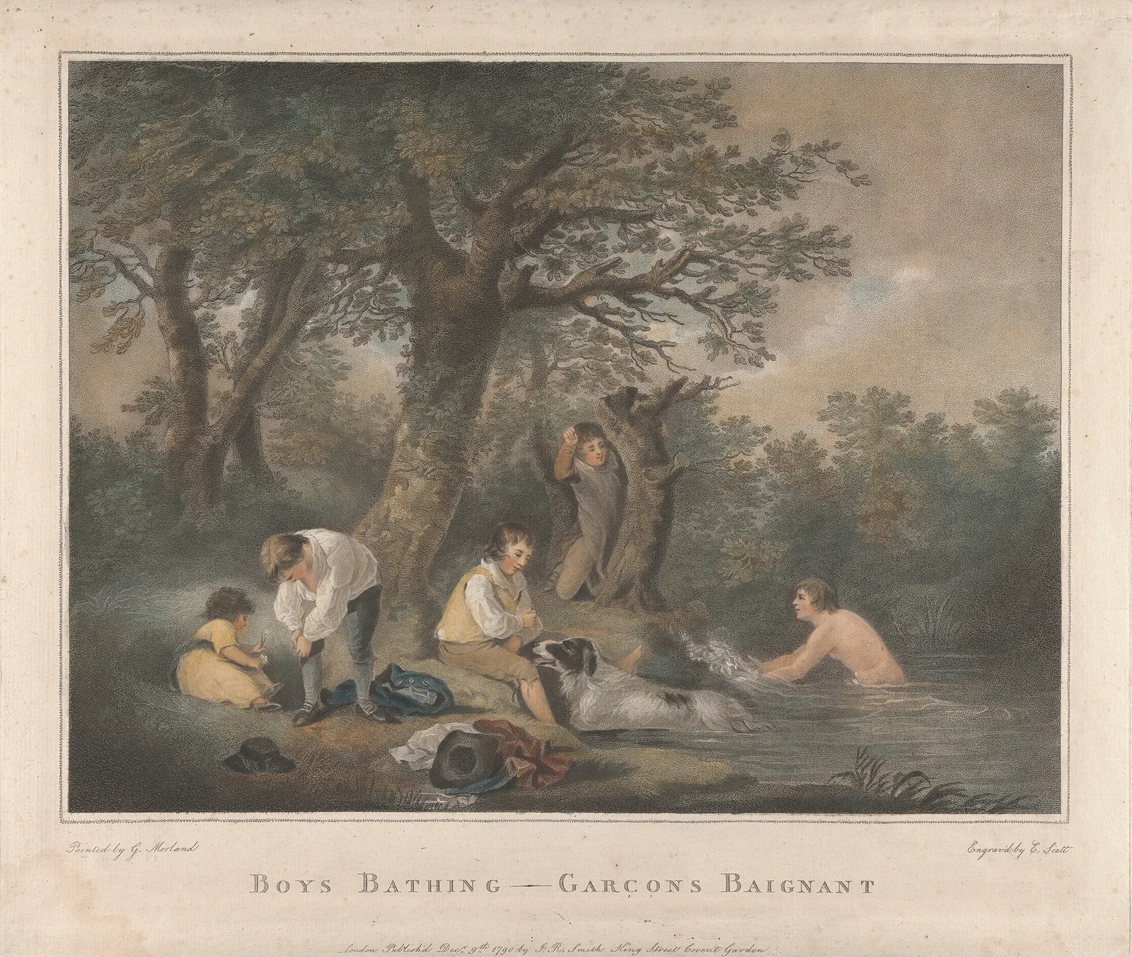 Boys Bathing av George Morland