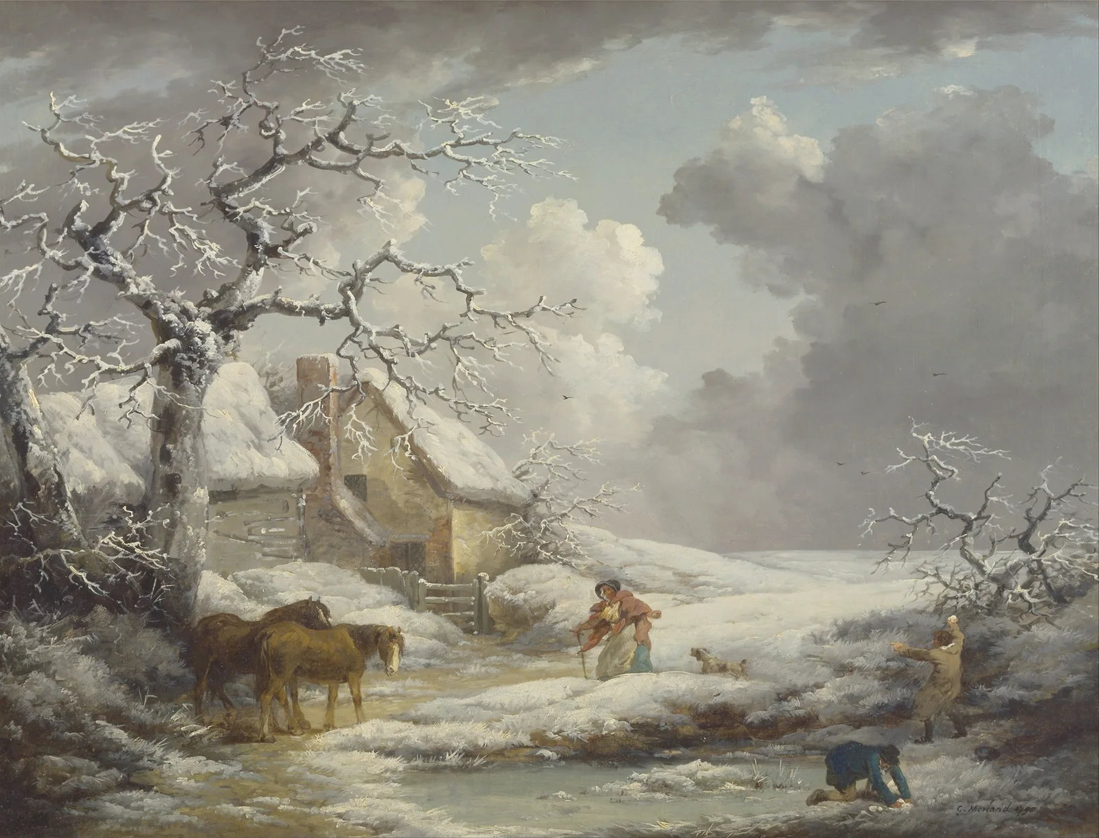 Winter Landscape av George Morland