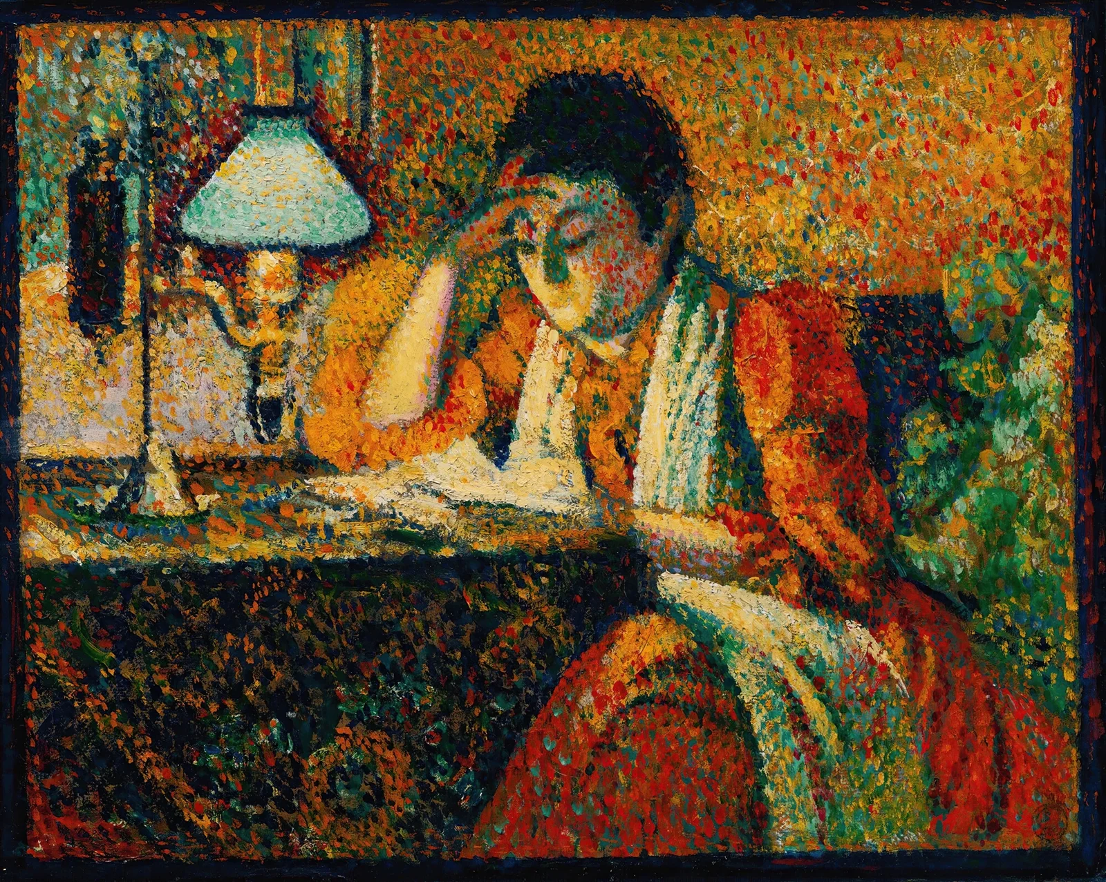 La Liseuse av Georges Lemmen