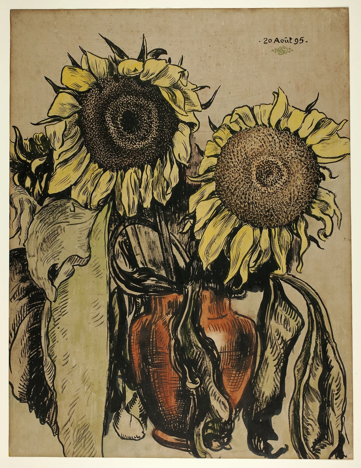 Sunflowers av Georges Lemmen