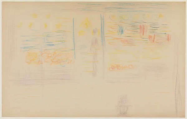 A Shop and Two Figures av Georges Seurat