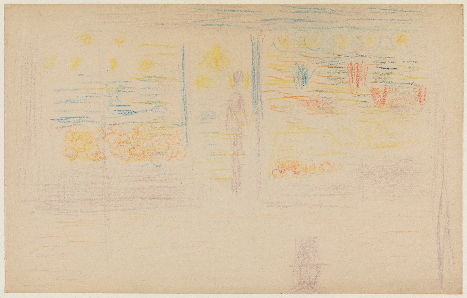 A Shop and Two Figures av Georges Seurat