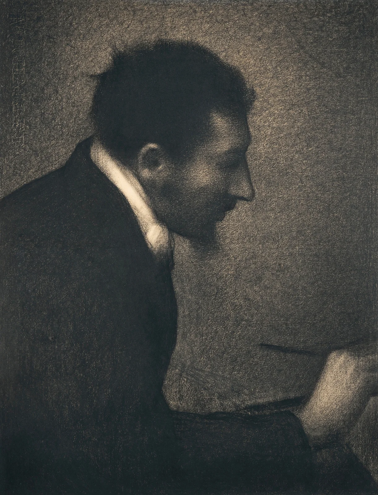 Aman-Jean (Portrait of Edmond François Aman-Jean) av Georges Seurat