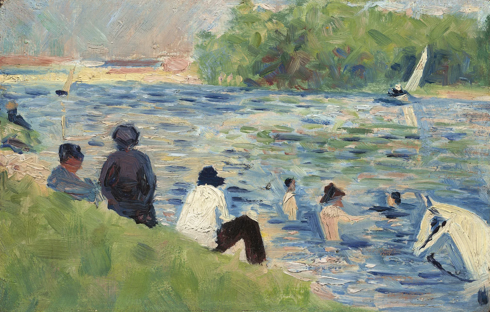 Bathers (Study for Bathers at Asnières ) av Georges Seurat