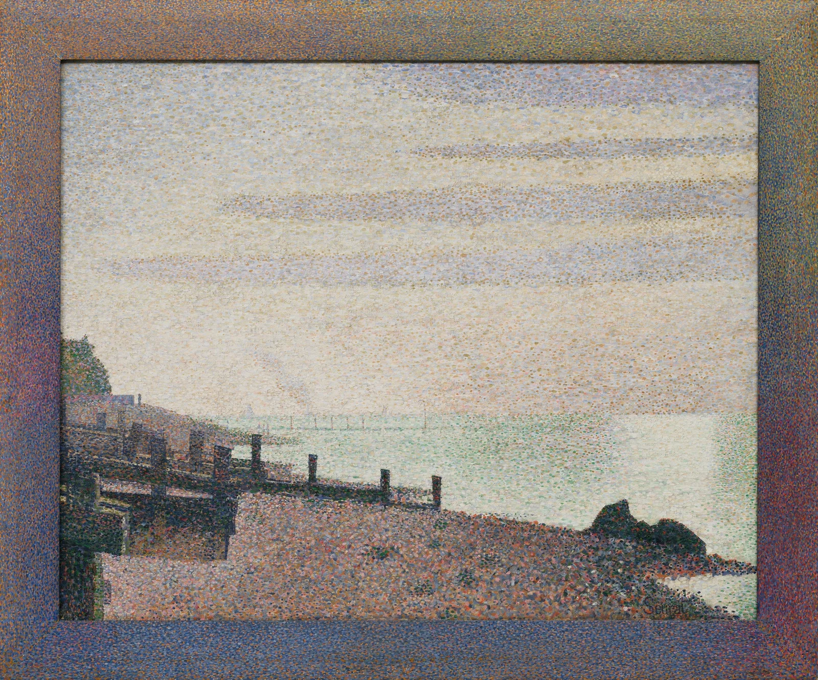 Evening, Honfleur av Georges Seurat