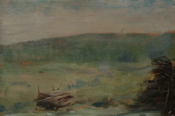 Landscape at Saint-Ouen av Georges Seurat