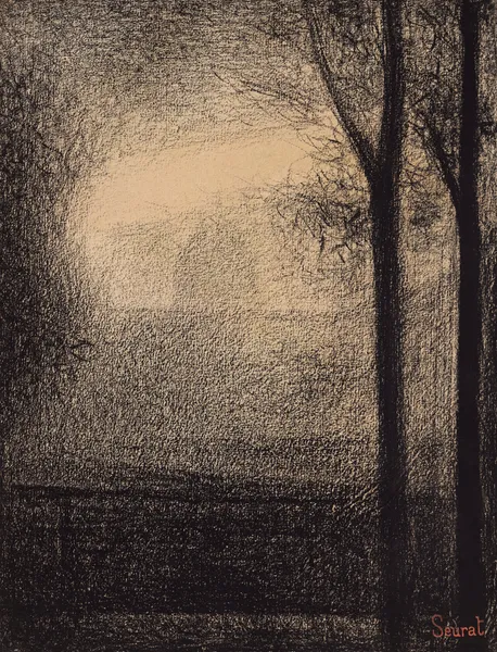 L’Hôtel des Invalides, vue d’un parapet de la Seine av Georges Seurat