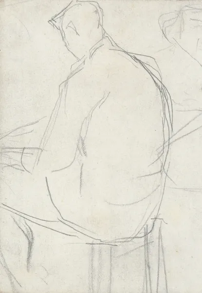 Man Seated on a Stool av Georges Seurat