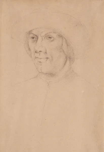 Portrait d’homme, d’après Holbein av Georges Seurat