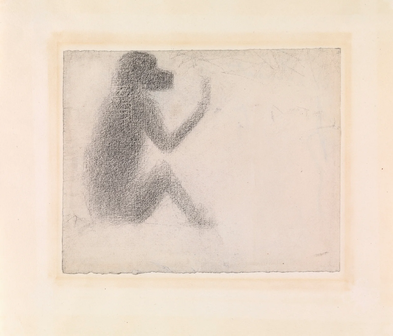Seated Monkey av Georges Seurat