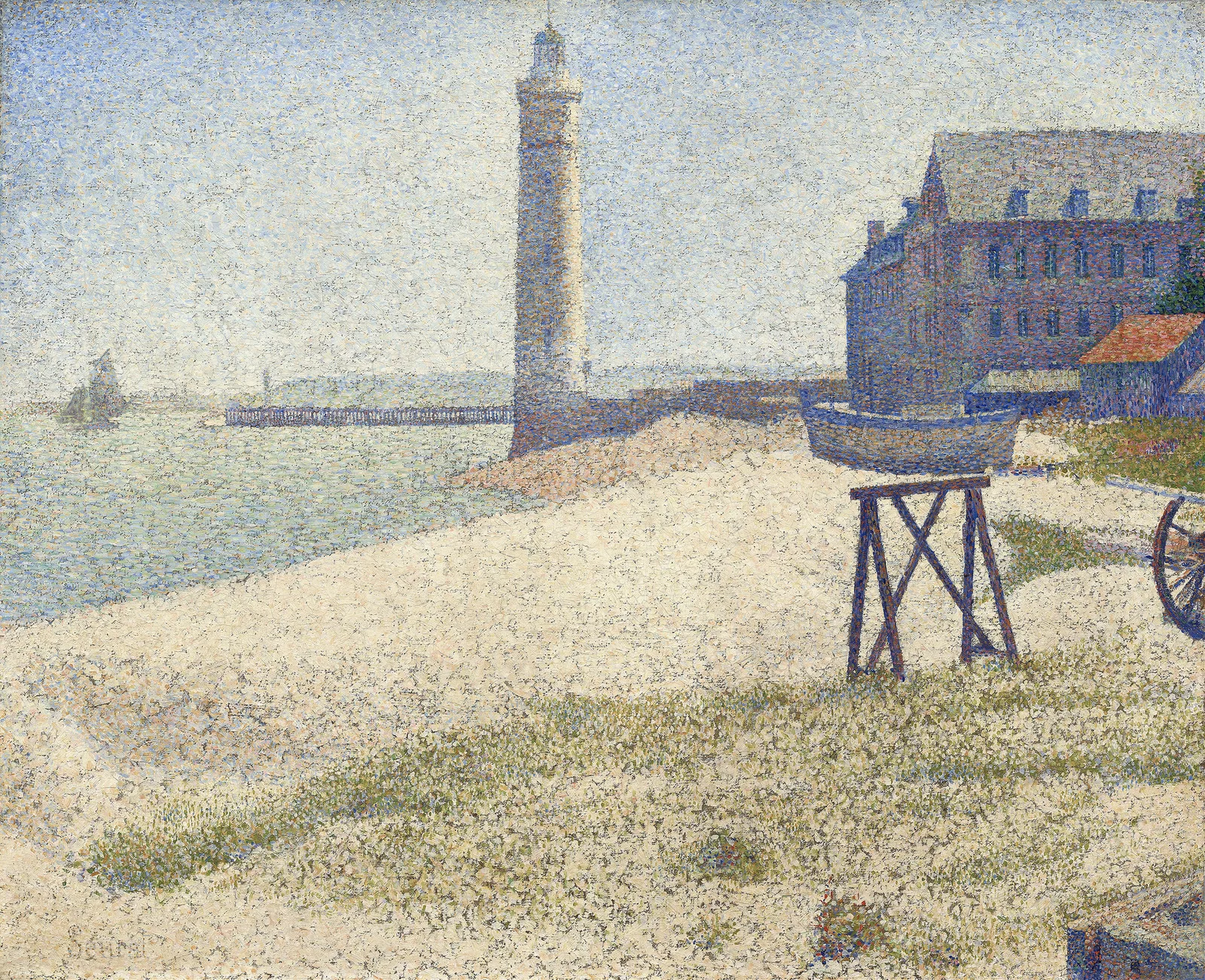 The Lighthouse at Honfleur, 1886 – nr 1 av Georges Seurat