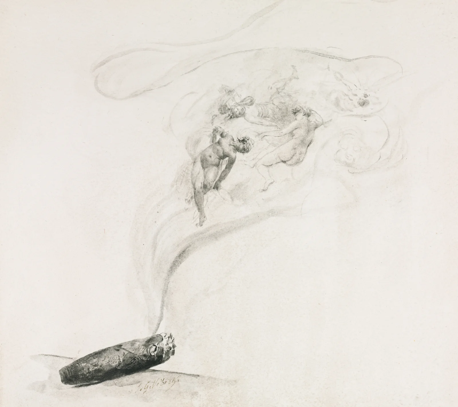 Dans la Fumé av Jehan Georges Vibert