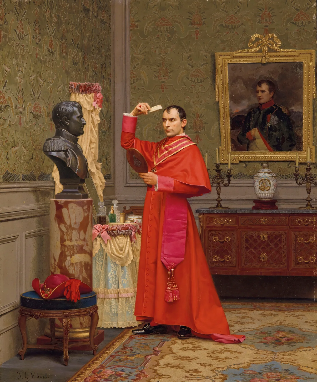 La Comparaison av Jehan Georges Vibert