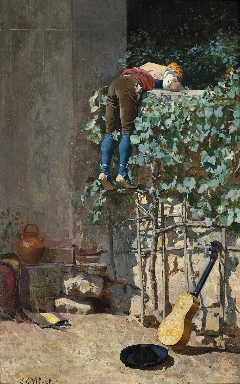 Sneaking A Peek av Jehan Georges Vibert