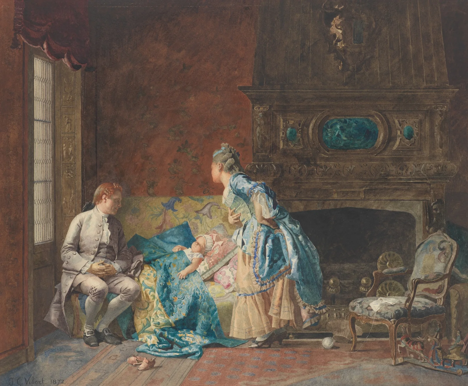 The First Babe av Jehan Georges Vibert