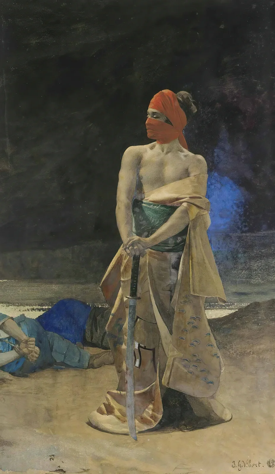 The Victorious Warrior av Jehan Georges Vibert