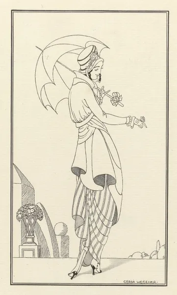 Journal des Dames et des Modes, Costumes Parisiens, 1914, No. 158 av Gerda Wegener