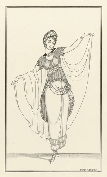Journal des Dames et des Modes, Costumes Parisiens, 1914, No. 165 av Gerda Wegener
