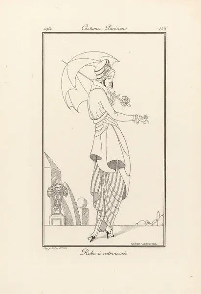 Robe à retroussis av Gerda Wegener