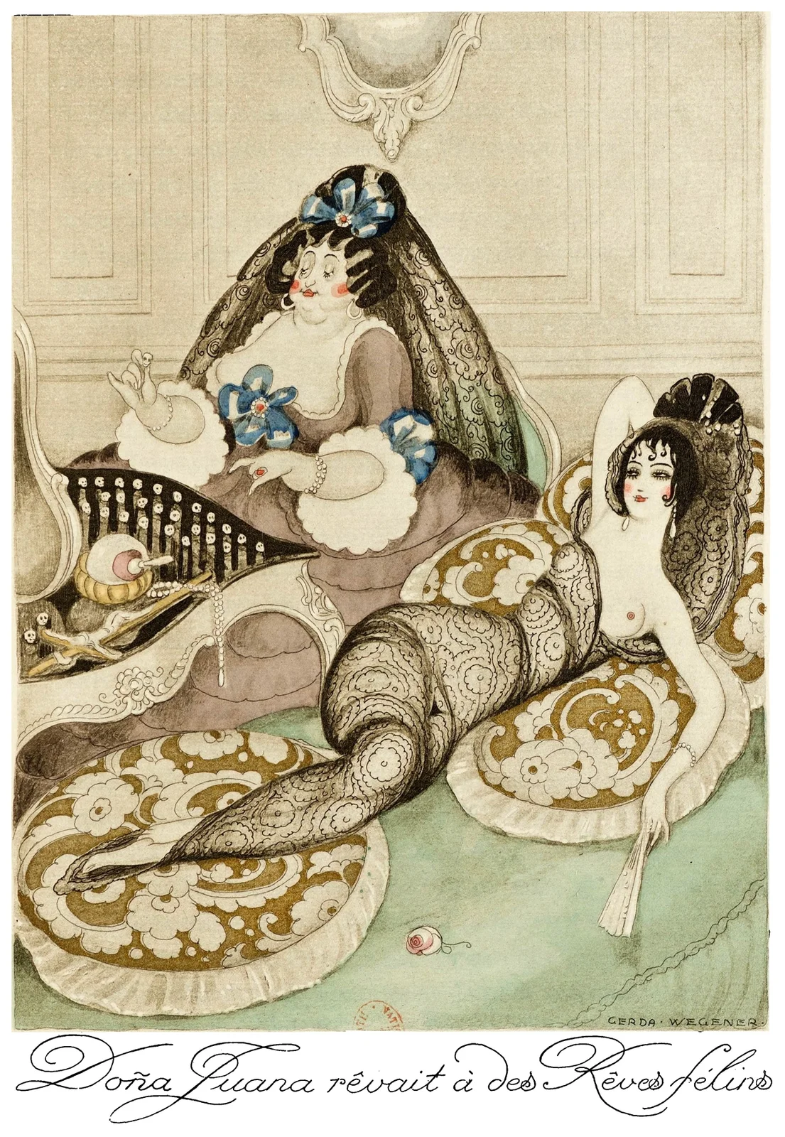 Sur talons rouges pl 10 av Gerda Wegener