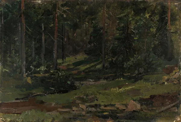 Wooded Landscape av Gerhard Munthe