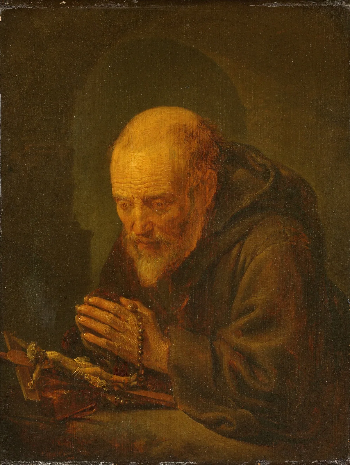 A Hermit in Prayer av Gerrit Dou