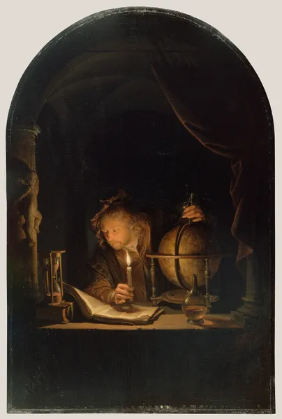 Astronomer by Candlelight av Gerrit Dou