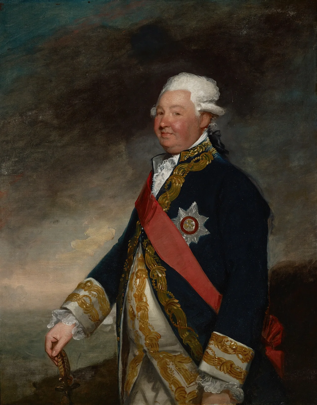 Vice-Admiral Edward Hughes av Gilbert Stuart