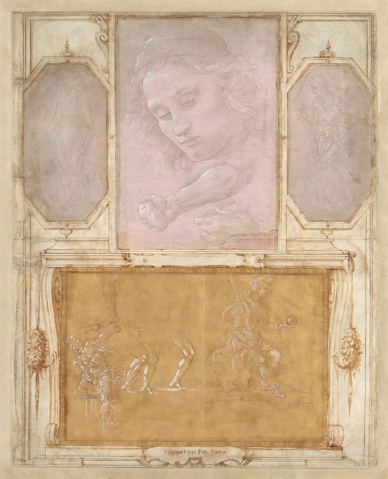 Page from ‘Libro de’ Disegni’ av Giorgio Vasari