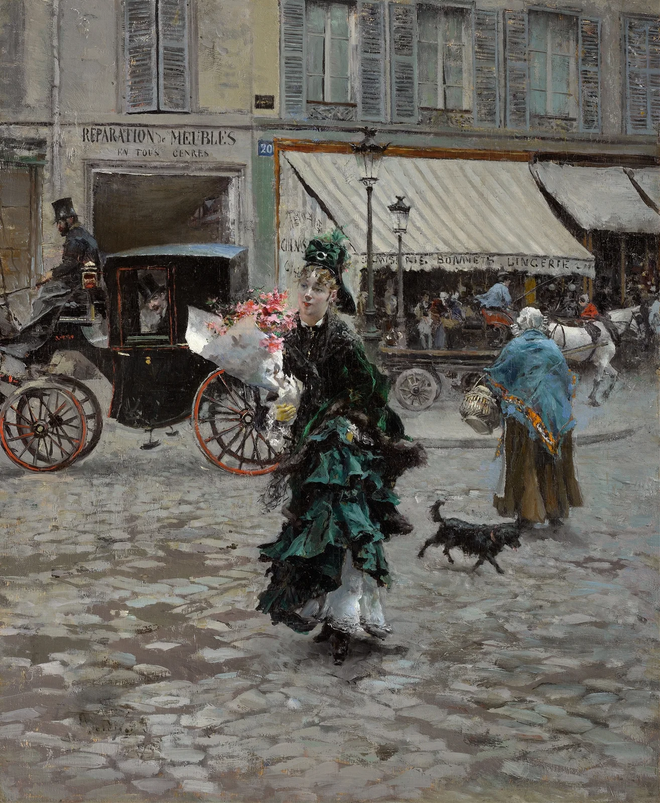 Crossing The Street av Giovanni Boldini