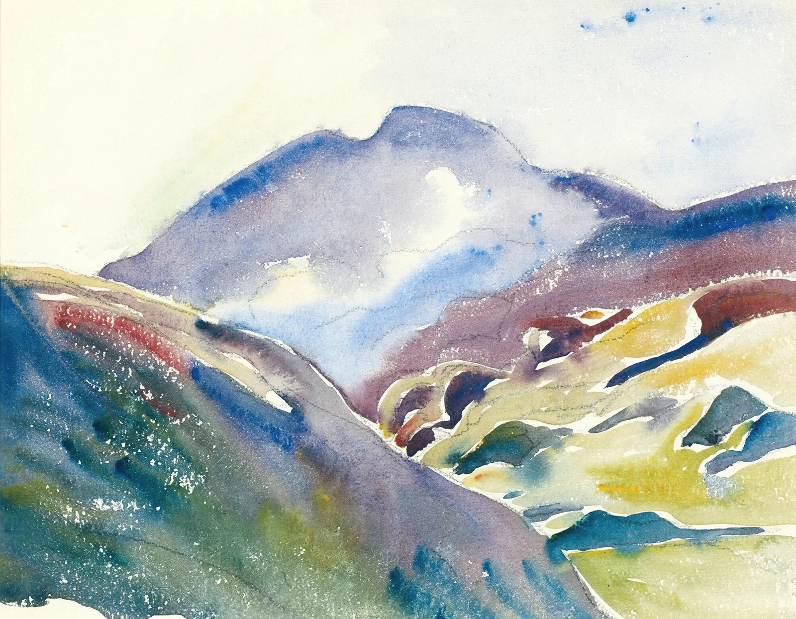HIGH MOUNTAIN LANDSCAPE (UPPER ENGADINE) av Giovanni Giacometti